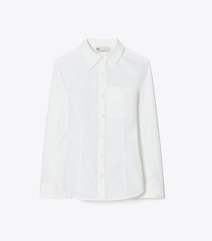 Camisa de popelín de algodón