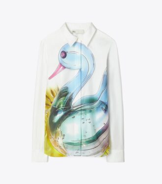 Camisa de seda Lucky Duck