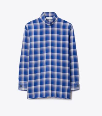 Camisa de viscosa a cuadros
