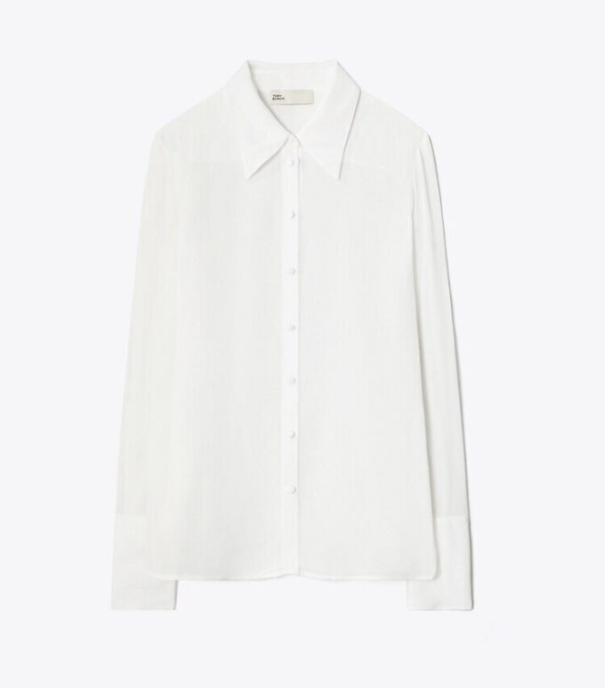 Camisa de viscosa con puños Camisa de viscosa con puños