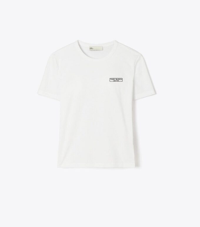 Camiseta con parche con logotipo Camiseta con parche con logotipo