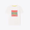 Camiseta con parche con logotipo gráfico Camiseta con parche con logotipo gráfico