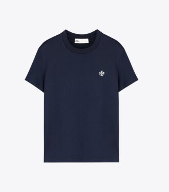 Camiseta de algodón con logotipo bordado