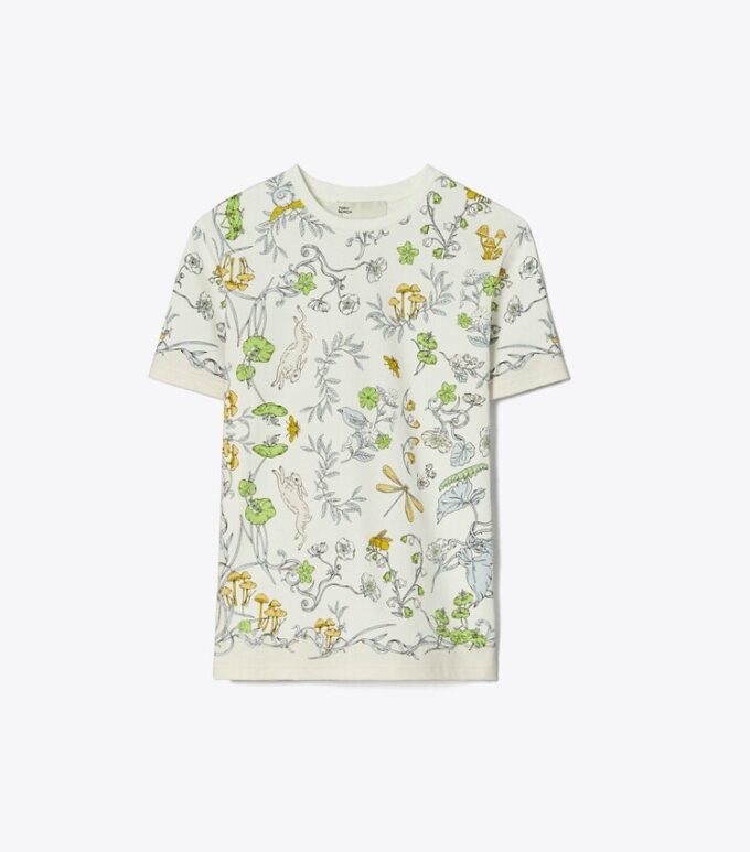 Camiseta de algodón estampada Camiseta de algodón estampada
