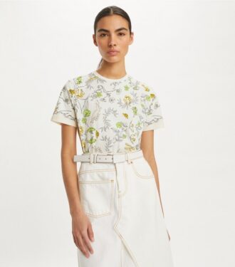 Camiseta de algodón estampada