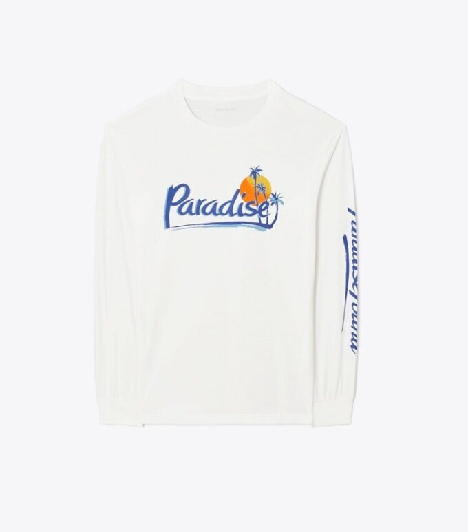 Camiseta vintage de manga larga con estampado gráfico