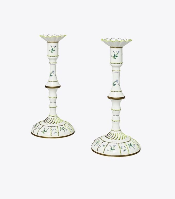 Candelabros Jolie Fleur, juego de 2