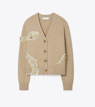 Cardigan con adornos de serpiente