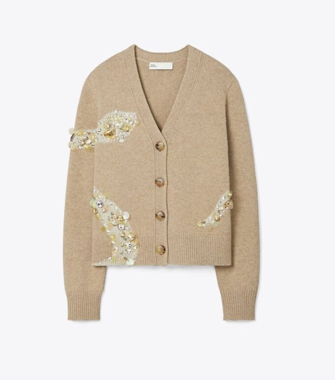 Cardigan con adornos de serpiente