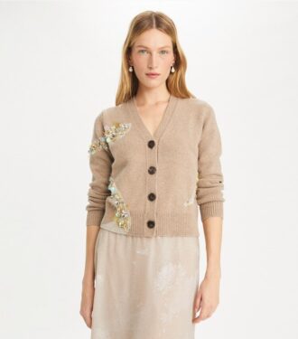 Cardigan con adornos de serpiente