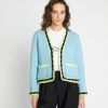 Cardigan de viscosa de punto técnico Cardigan de viscosa de punto técnico