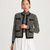 Cardigan Kendra con jacquard floral Cardigan Kendra con jacquard floral