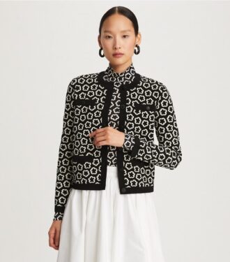 Cardigan Kendra con jacquard floral