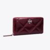 Cartera continental con cremallera Kira Diamond Quilt Distressed Cartera continental con cremallera Kira Diamond Quilt Distressed