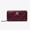 Cartera continental con cremallera Kira Diamond Quilt Distressed Cartera continental con cremallera Kira Diamond Quilt Distressed