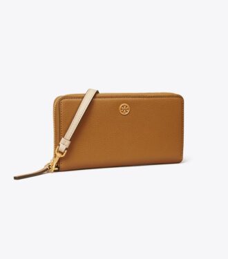 Cartera continental con cremallera Robinson Pebbled