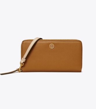 Cartera continental con cremallera Robinson Pebbled