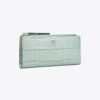 Cartera delgada con cremallera y relieve de cocodrilo Robinson Cartera delgada con cremallera y relieve de cocodrilo Robinson
