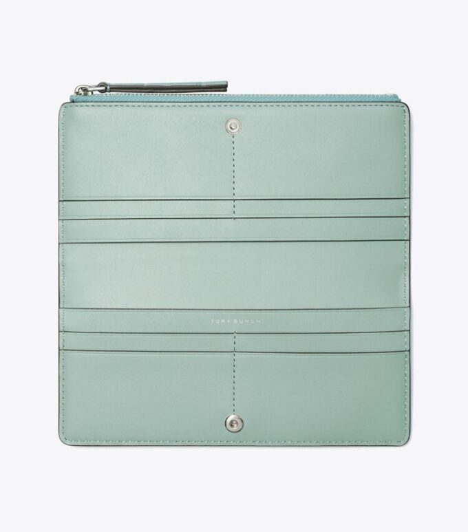 Cartera delgada con cremallera y relieve de cocodrilo Robinson Cartera delgada con cremallera y relieve de cocodrilo Robinson