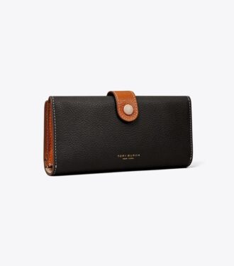 Cartera larga con bloques de color
