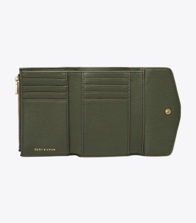 Cartera mediana con solapa Kira Pebbled Cartera mediana con solapa Kira Pebbled