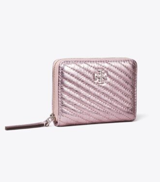 Cartera pequeña Kira Moto Quilt Metallic Zip-Around