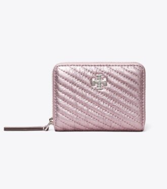Cartera pequeña Kira Moto Quilt Metallic Zip-Around