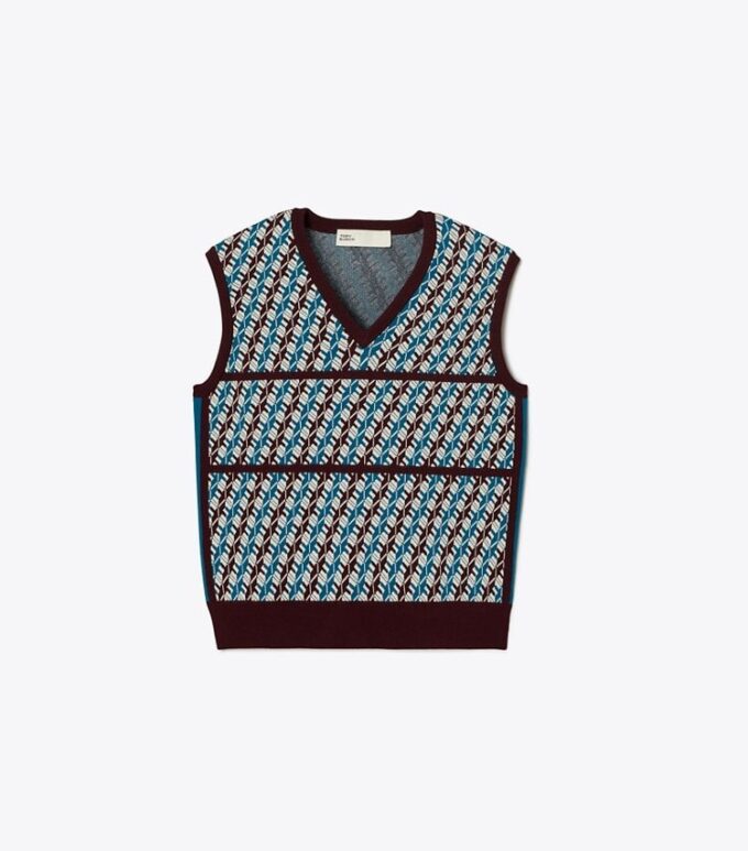 Chaleco de punto jacquard Chaleco de punto jacquard