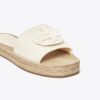 Chanclas de espardeña con Double T tejida