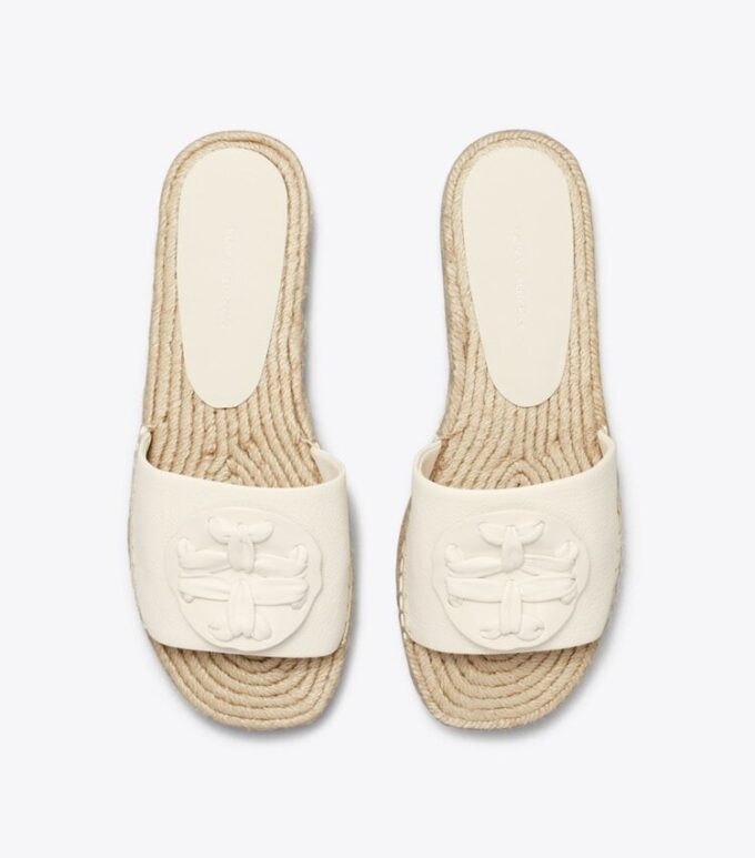 Chanclas de espardeña con Double T tejida