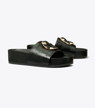 Chanclas tejidas con Double T