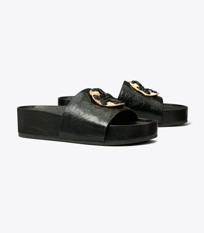 Chanclas tejidas con Double T Chanclas tejidas con Double T