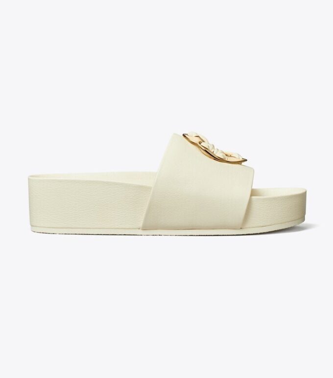Chanclas tejidas con Double T Chanclas tejidas con Double T