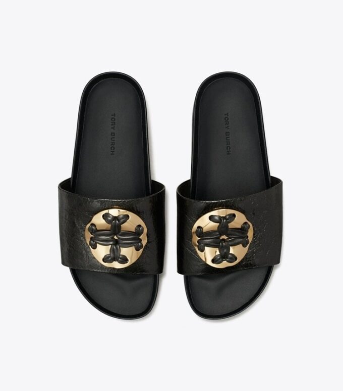Chanclas tejidas con Double T Chanclas tejidas con Double T