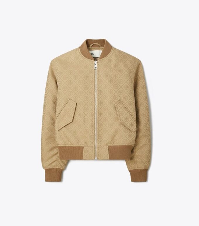 Chaqueta bomber con jacquard T Monogram Chaqueta bomber con jacquard T Monogram