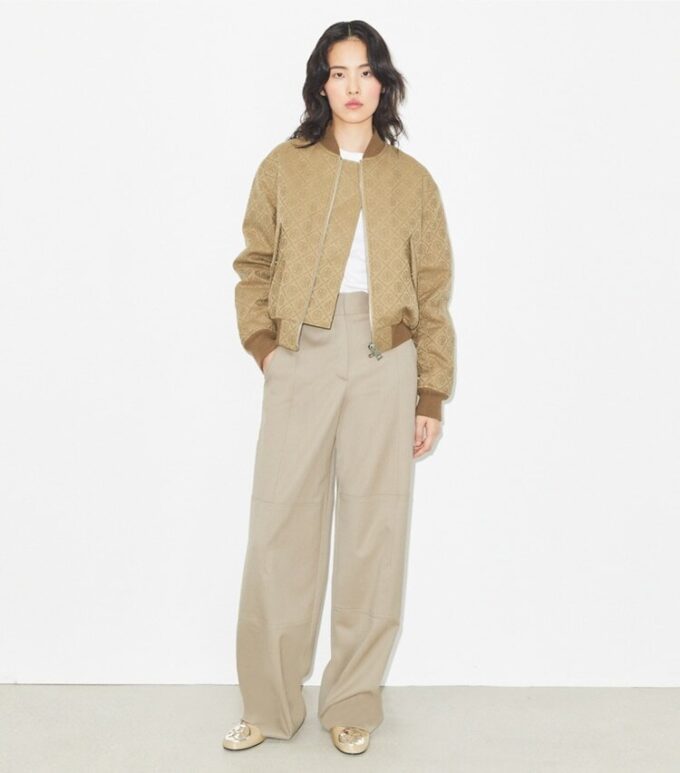 Chaqueta bomber con jacquard T Monogram Chaqueta bomber con jacquard T Monogram