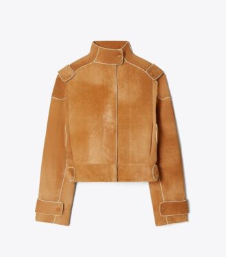 Chaqueta bomber de gamuza