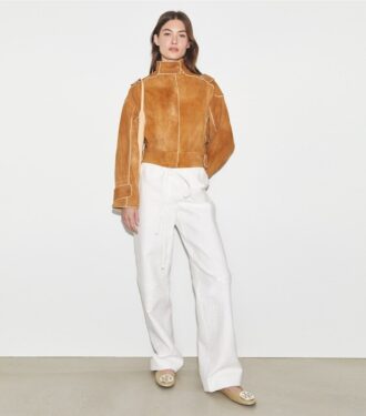 Chaqueta bomber de gamuza