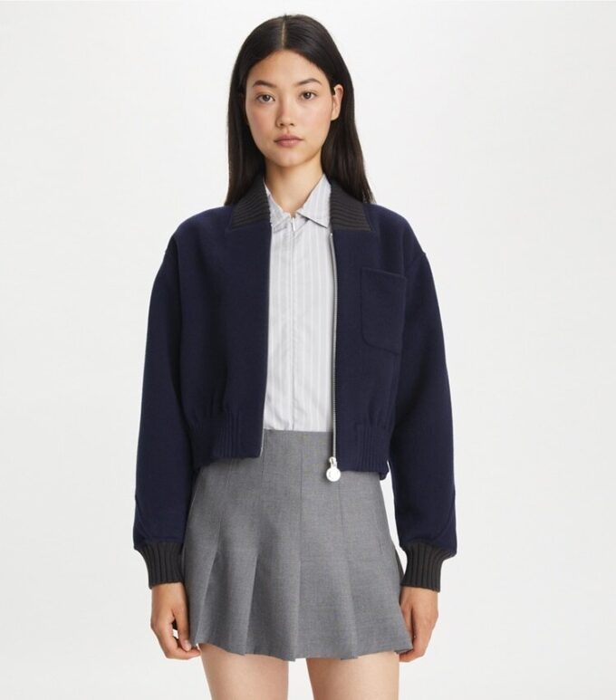 Chaqueta bomber de lana Chaqueta bomber de lana