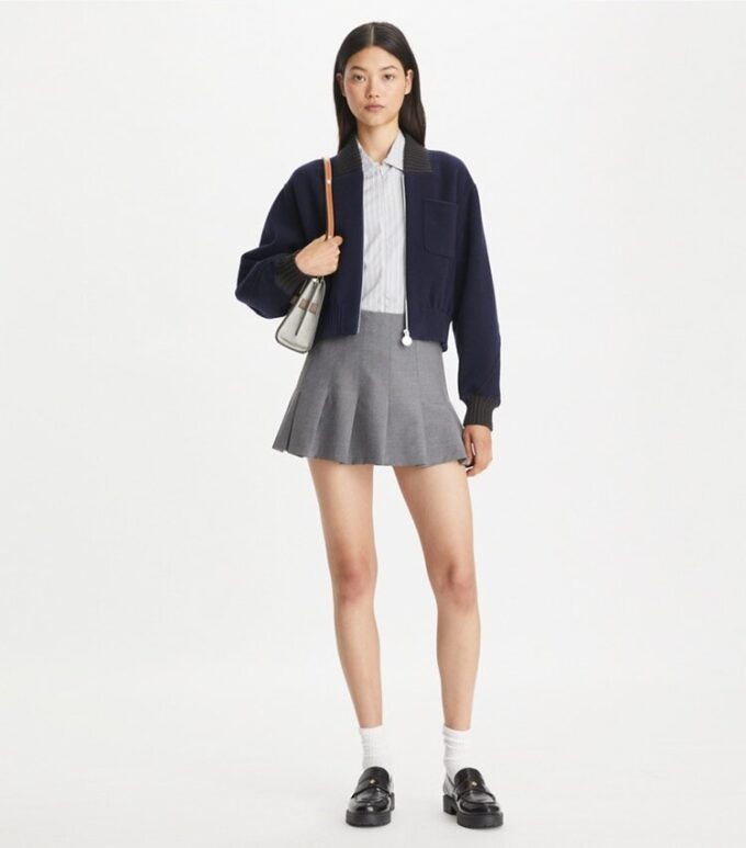 Chaqueta bomber de lana Chaqueta bomber de lana