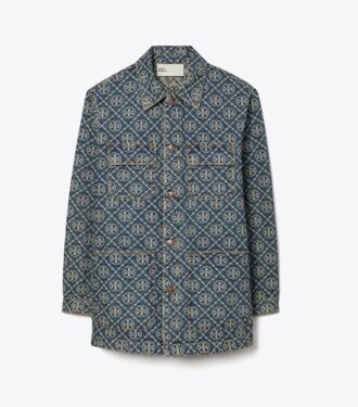 Chaqueta cargo de denim