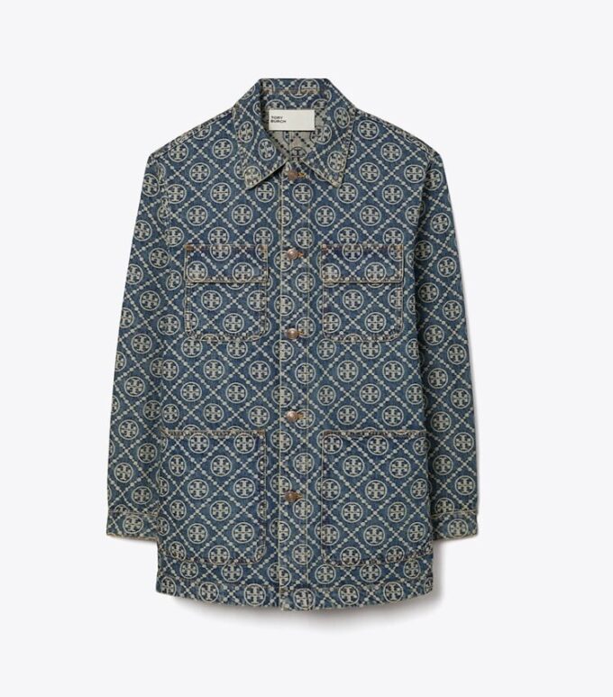 Chaqueta cargo de denim
