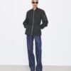 Chaqueta con cremallera y jacquard T Monogram Chaqueta con cremallera y jacquard T Monogram