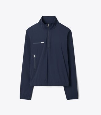 Chaqueta de golf de nailon con media cremallera
