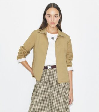 Chaqueta de golf de nylon bordada