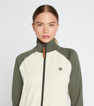 Chaqueta deportiva con cremallera y bloques de color Chaqueta deportiva con cremallera y bloques de color