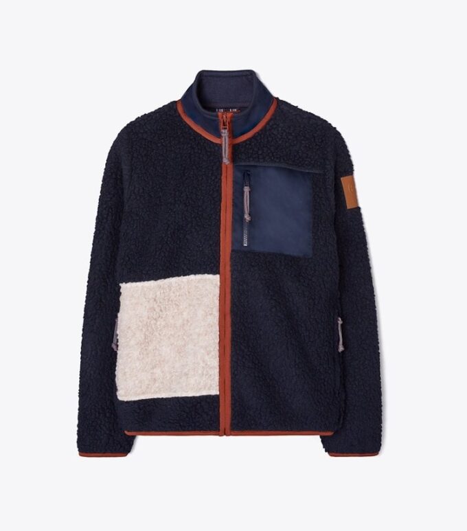Chaqueta polar con bloques de color Chaqueta polar con bloques de color