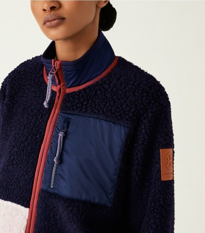 Chaqueta polar con bloques de color Chaqueta polar con bloques de color