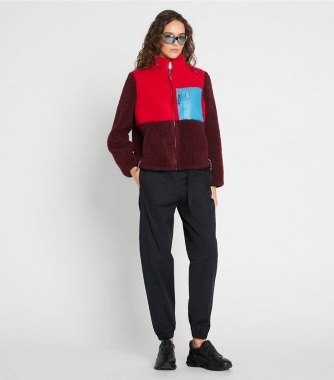 Chaqueta polar con bloques de color Chaqueta polar con bloques de color