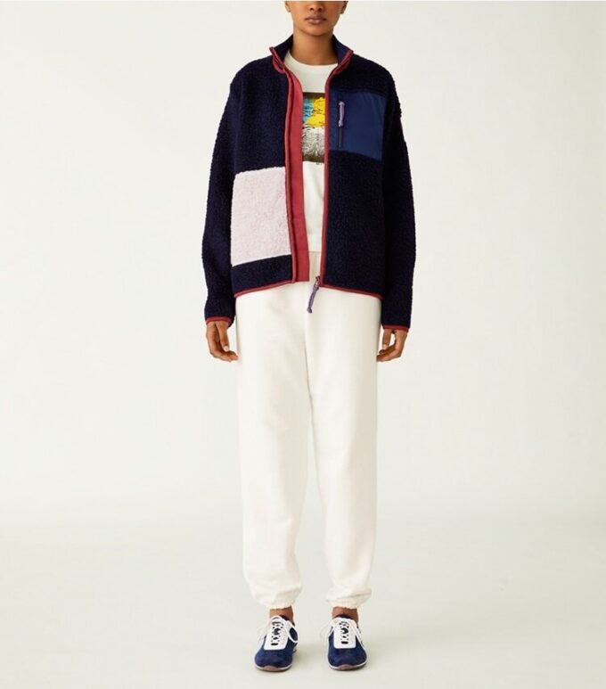 Chaqueta polar con bloques de color Chaqueta polar con bloques de color